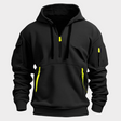 Jack | Modern Quarter-Zip Cargo Hoodie - Valereo