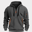 Jack | Modern Quarter-Zip Cargo Hoodie - Valereo