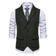 Jack | Refined Herringbone Tweed Vest - Valereo