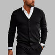 Jack | Refined Knit V-Neck Cardigan - Valereo