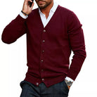 Jack | Refined Knit V-Neck Cardigan - Valereo