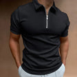 Jack | Stylish Zip Slim-Fit Polo Shirt - Valereo