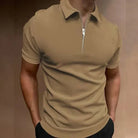 Jack | Stylish Zip Slim-Fit Polo Shirt - Valereo