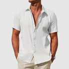 James | Breathable Linen Short-Sleeve Shirt - Valereo