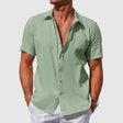 James | Breathable Linen Short-Sleeve Shirt - Valereo