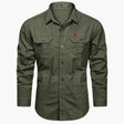 James | Casual Cargo Cotton Shirt - Valereo