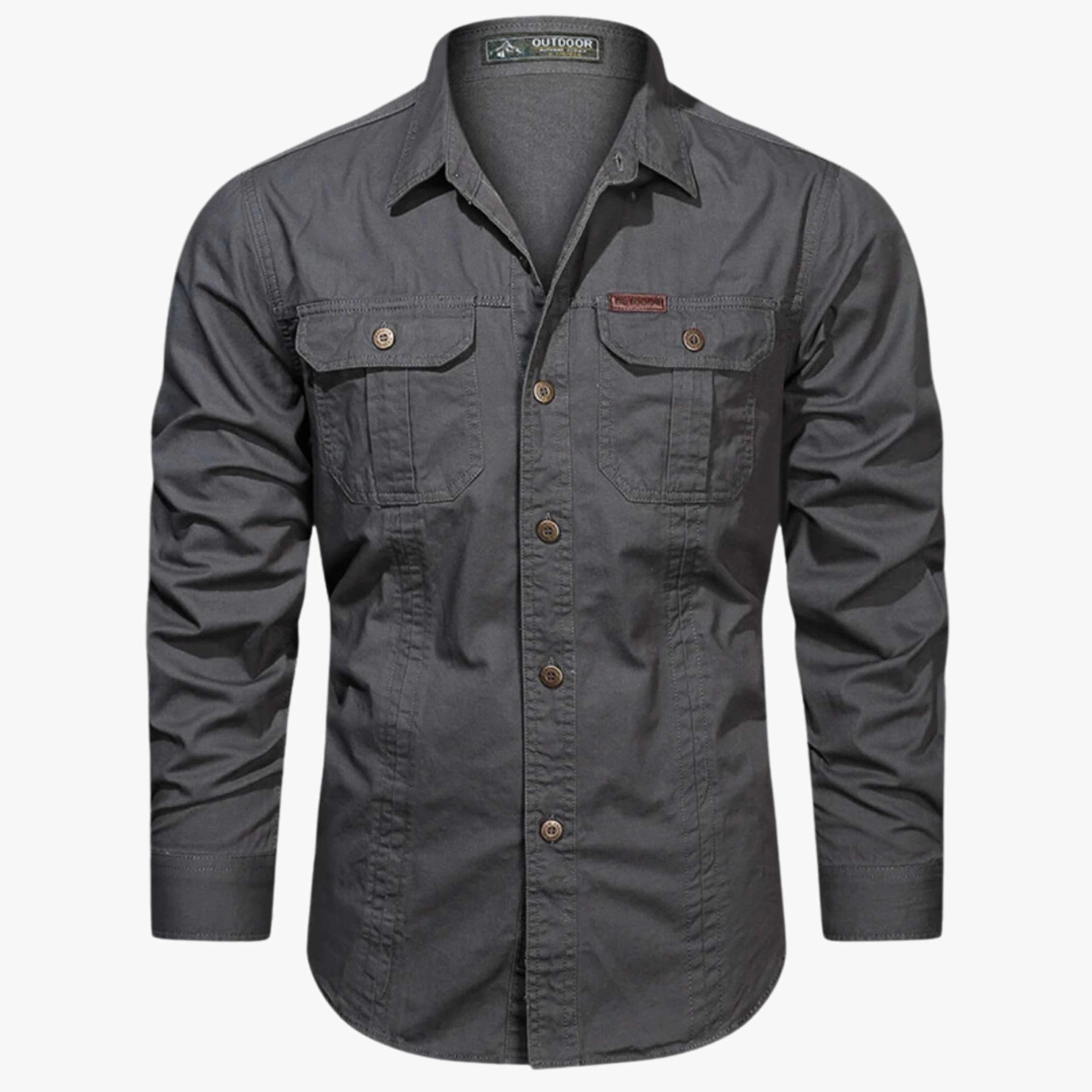 James | Casual Cargo Cotton Shirt - Valereo