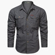 James | Casual Cargo Cotton Shirt - Valereo