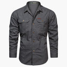 James | Casual Cargo Cotton Shirt - Valereo