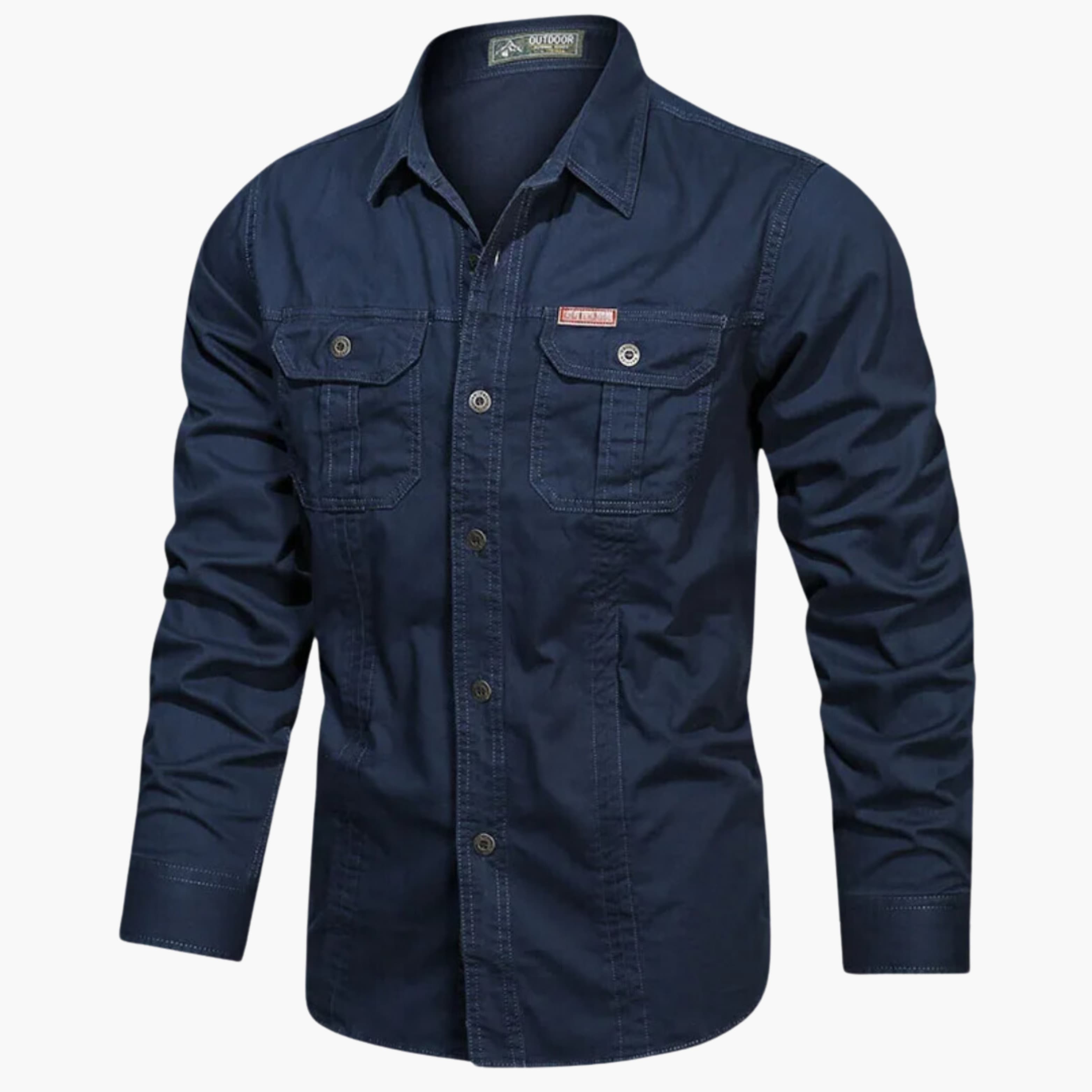 James | Casual Cargo Cotton Shirt - Valereo