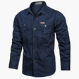 James | Casual Cargo Cotton Shirt - Valereo