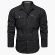 James | Casual Cargo Cotton Shirt - Valereo