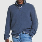 James | Casual Quarter-Zip Ribbed Sweater - Valereo