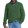 James | Casual Quarter-Zip Ribbed Sweater - Valereo