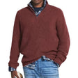 James | Casual Quarter-Zip Ribbed Sweater - Valereo