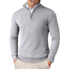 James | Classic Quarter-Zip Knit Sweater - Valereo