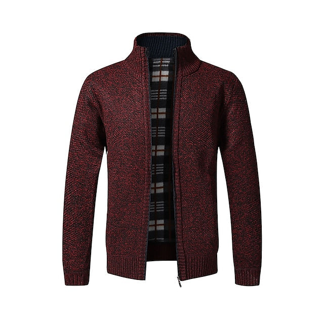 James | Cozy Knit Zip Cardigan - Valereo