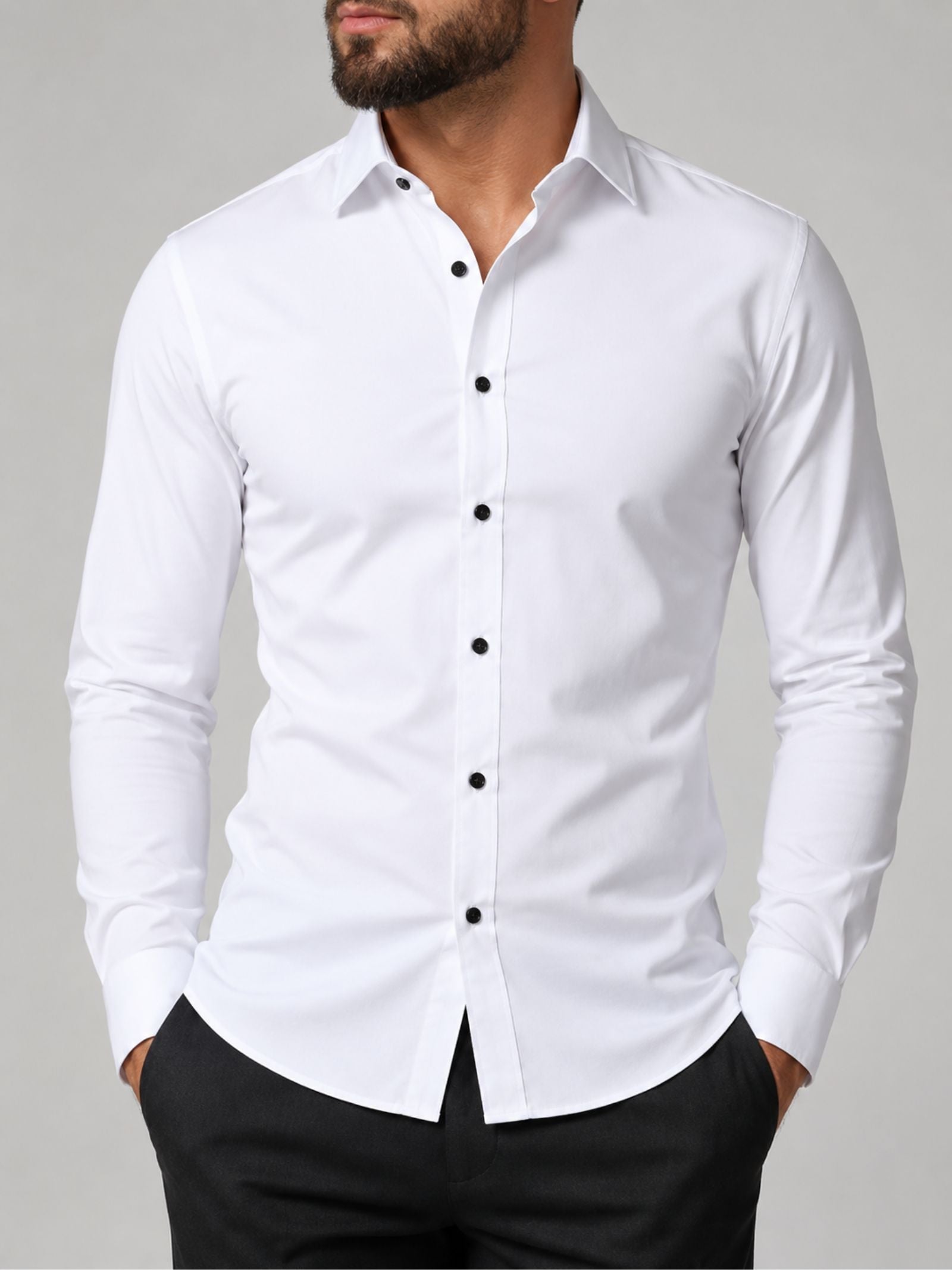 James | Elegant Slim-Fit Dress Shirt - Valereo