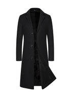James | Elegant Wool Long Coat - Valereo