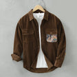 Jason | Casual Corduroy Contrast-Pocket Shirt - Valereo