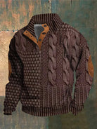 Jason | Cozy Cable Knit Quarter-Zip Sweater - Valereo