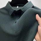 Jason | Elegant Waffle Knit Polo Shirt - Valereo