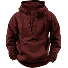 Jason | Modern Lace-Up Vintage Hoodie - Valereo