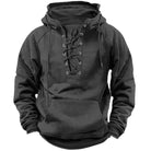 Jason | Modern Lace-Up Vintage Hoodie - Valereo