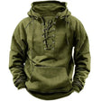 Jason | Modern Lace-Up Vintage Hoodie - Valereo