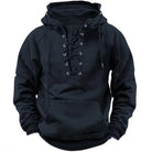Jason | Modern Lace-Up Vintage Hoodie - Valereo