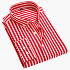 Jason | Refined Striped Button-Up Shirt - Valereo