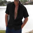 Jason | Relaxed Linen Button-Up Shirt - Valereo