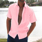Jason | Relaxed Linen Button-Up Shirt - Valereo