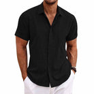 Jason | Stylish Textured Short-Sleeve Shirt - Valereo