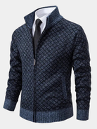 Jermaine | Cozy Diamond Knit Cardigan - Valereo