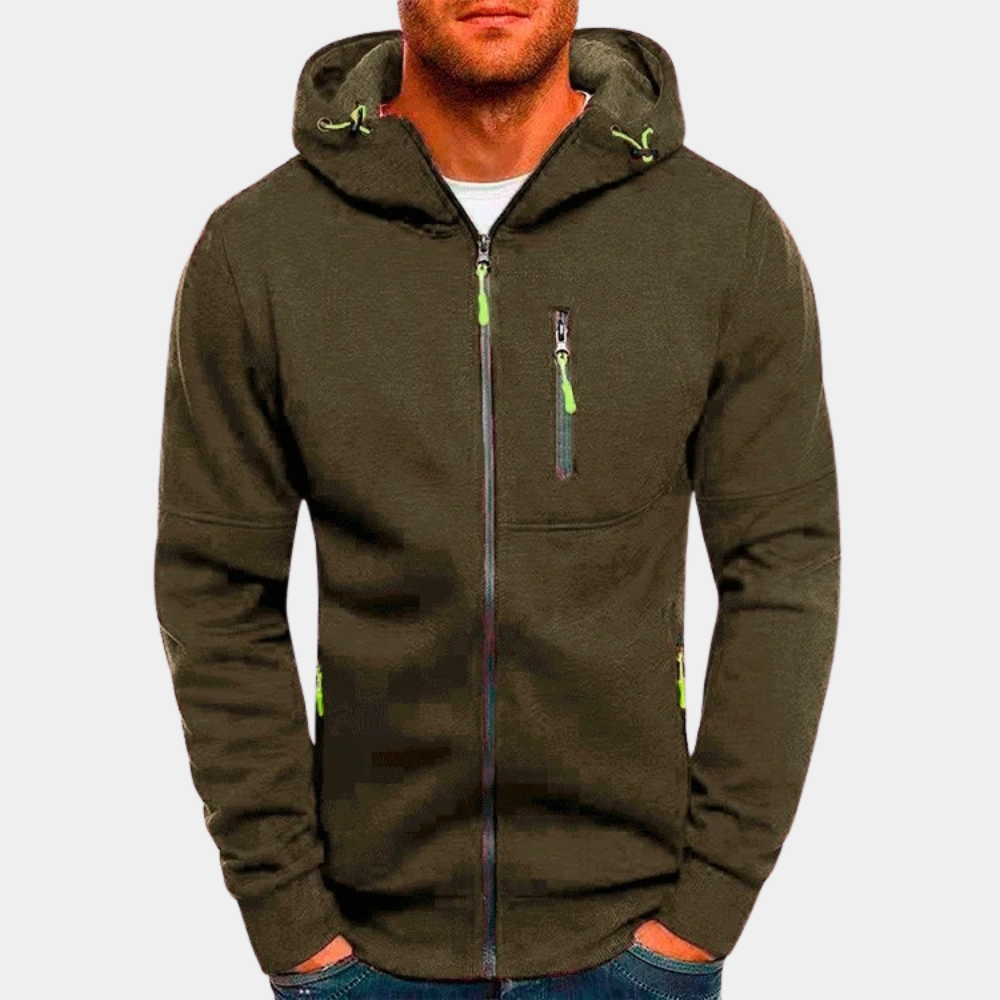 Jermaine | Modern Zip-Up Hoodie - Valereo