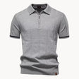 Jermaine | Refined Ribbed Zip Polo Shirt - Valereo