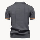 Jermaine | Refined Ribbed Zip Polo Shirt - Valereo