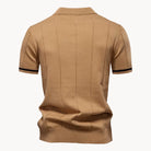 Jermaine | Refined Ribbed Zip Polo Shirt - Valereo
