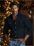 Jermaine | Stylish Denim Chest-Pocket Shirt - Valereo