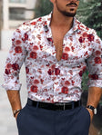 Jermaine | Stylish Floral Button-Up Shirt - Valereo