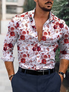 Jermaine | Stylish Floral Button-Up Shirt - Valereo
