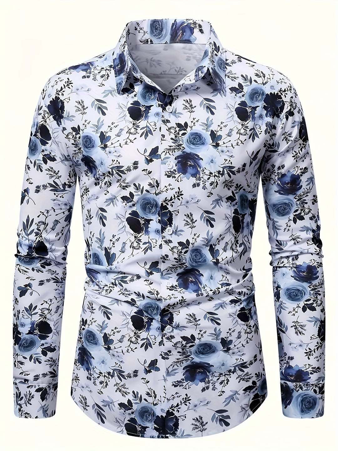 Jermaine | Stylish Floral Button-Up Shirt - Valereo