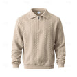 Edward | Modern Textured Quarter-Zip Sweater