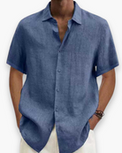 Julian | Breathable Linen Short-Sleeve Shirt - Valereo