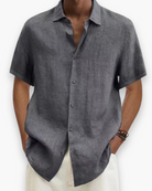 Julian | Breathable Linen Short-Sleeve Shirt - Valereo