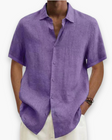 Julian | Breathable Linen Short-Sleeve Shirt - Valereo