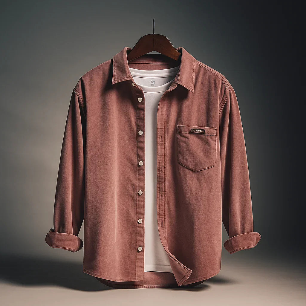 Julian | Casual Corduroy Chest-Pocket Shirt - Valereo