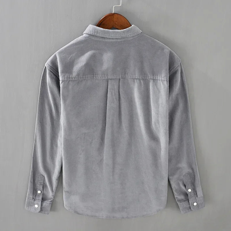 Julian | Casual Corduroy Chest-Pocket Shirt - Valereo