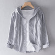 Julian | Casual Striped Hooded Shirt - Valereo